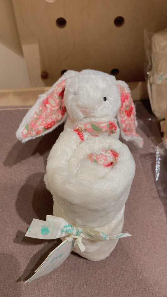 Jellycat Blossom Cream Bunny ‘Berry ‘ Soother