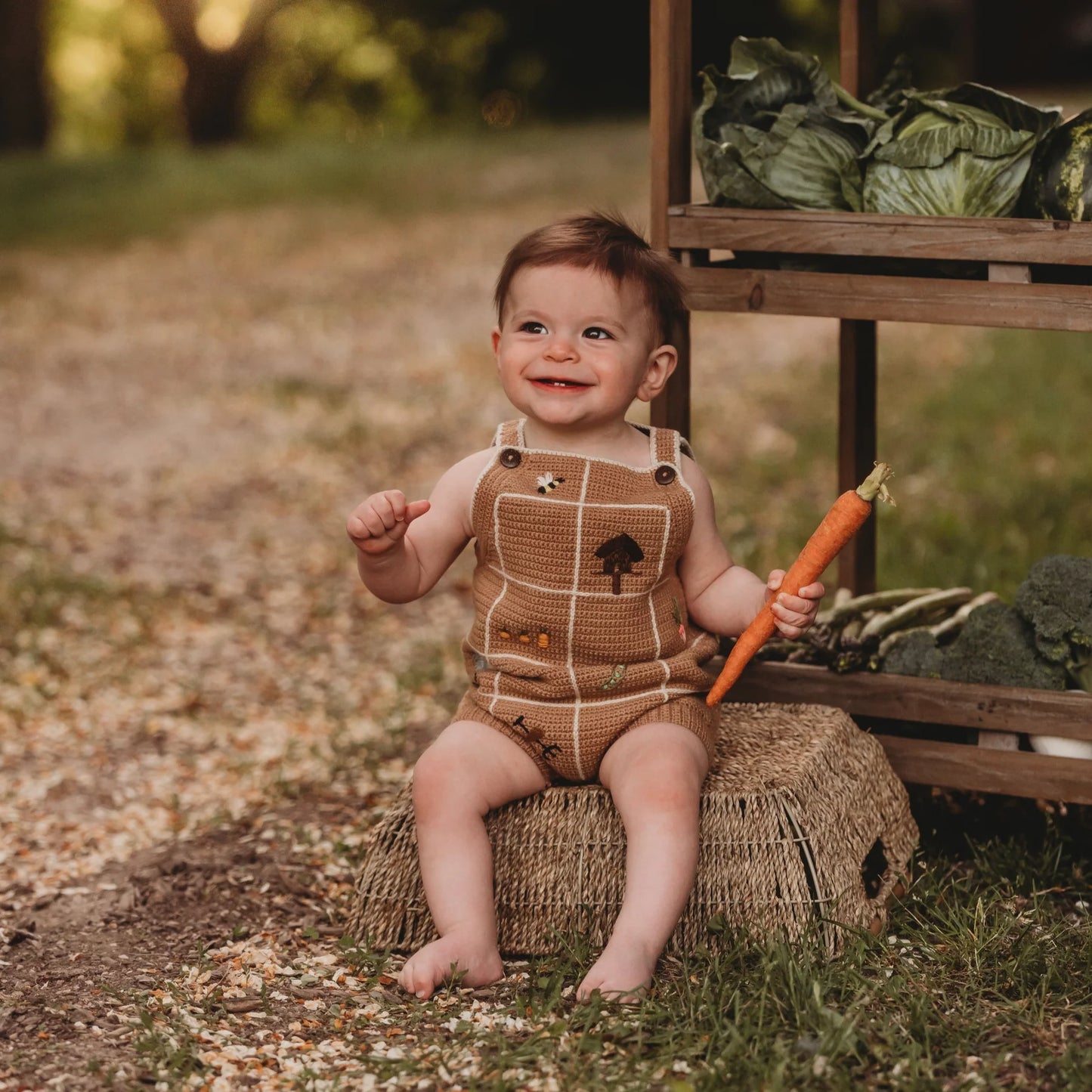 Shirley Bredal Little Farm Romper - Malt