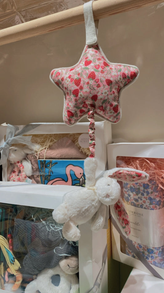 Jellycat Blossom Cream Bunny 'Berry' Musicial Pull
