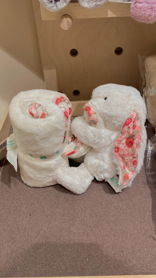 Jellycat Blossom Cream Bunny ‘Berry ‘ Soother