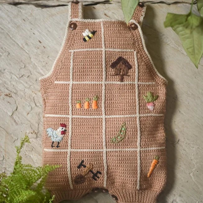 Shirley Bredal Little Farm Romper - Malt