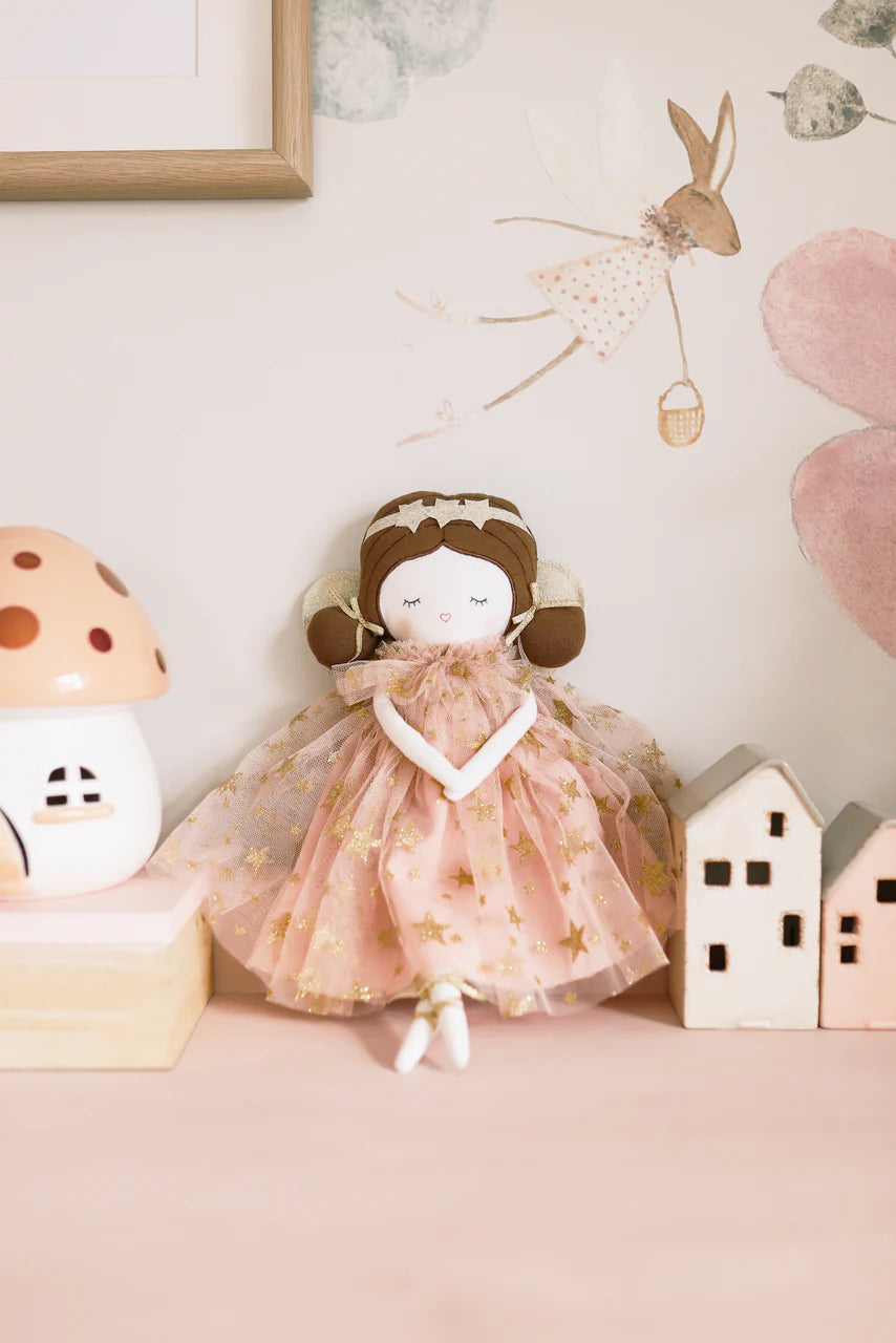 Alimrose Celeste Fairy Doll - 38cm Pink Gold Star