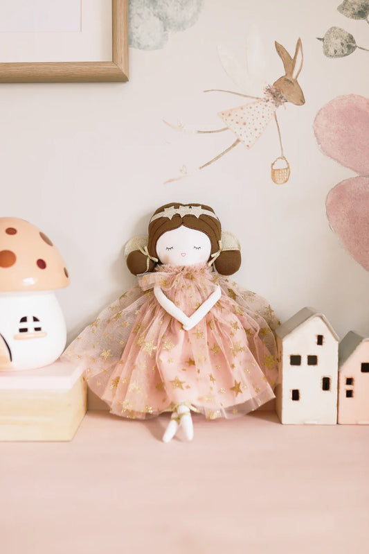 Alimrose Celeste Fairy Doll - 38cm Pink Gold Star