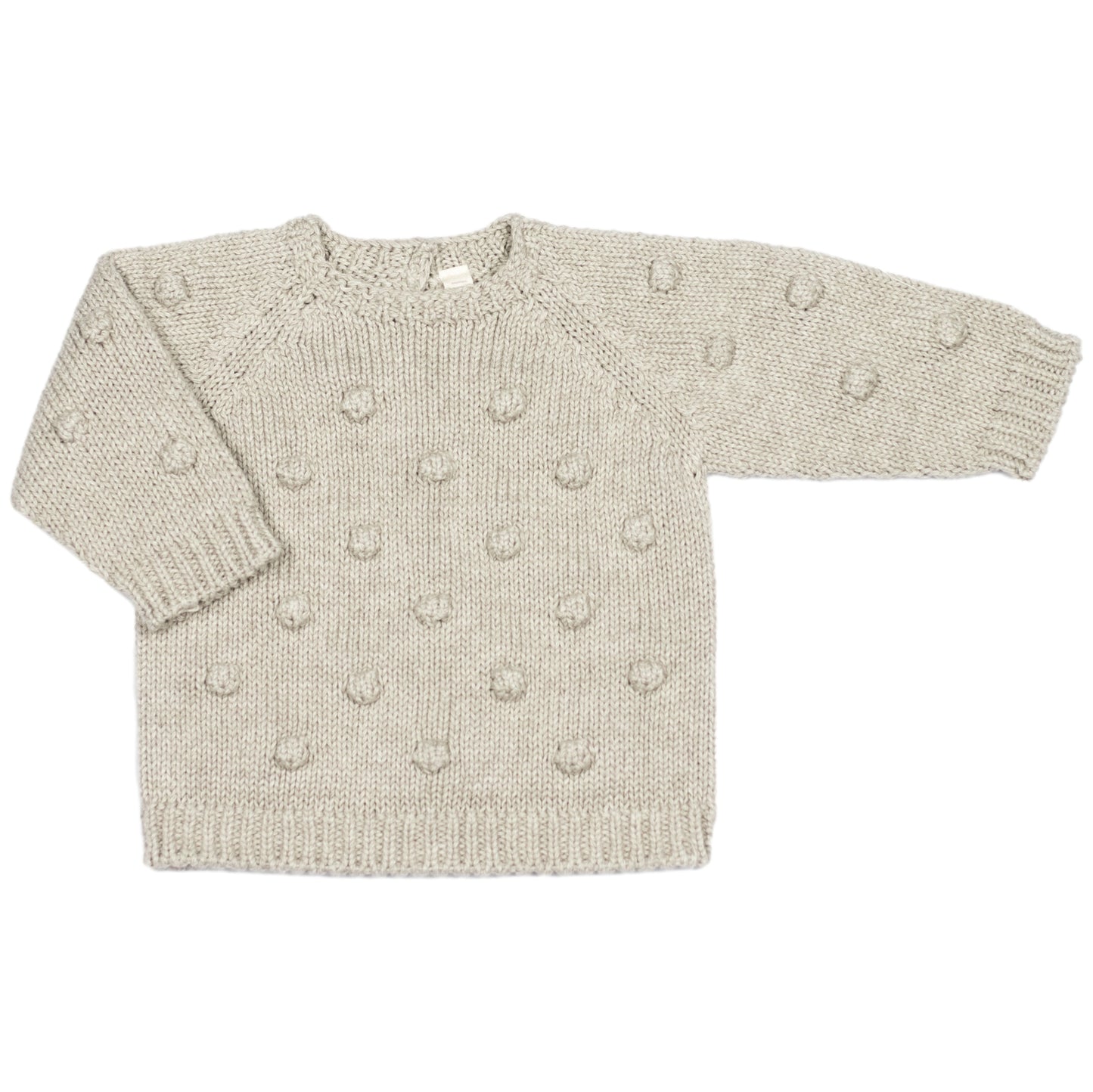 Li & Me Lenny: Chickpea Knit Sweater (Stone)