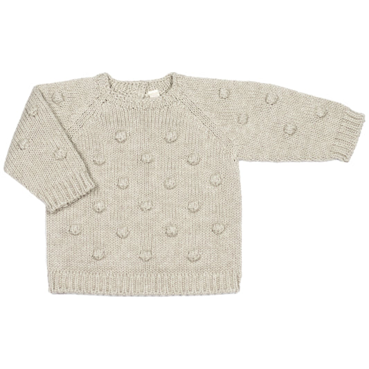 Li & Me Lenny: Chickpea Knit Sweater (Stone)