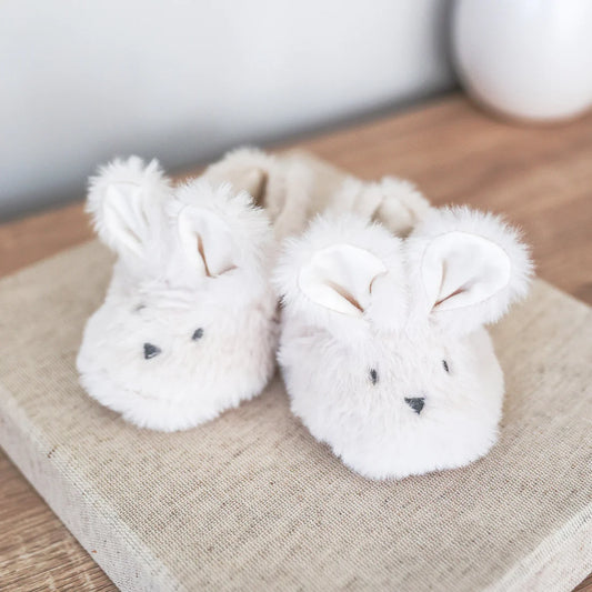 Alimrose Luxe Bunny Booties Ivory