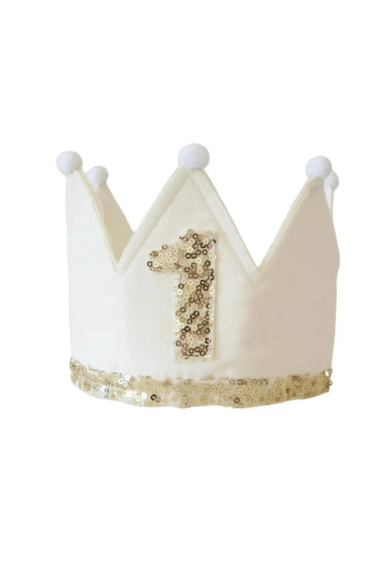Alimrose 1st Birthday Crown Ivory (white)