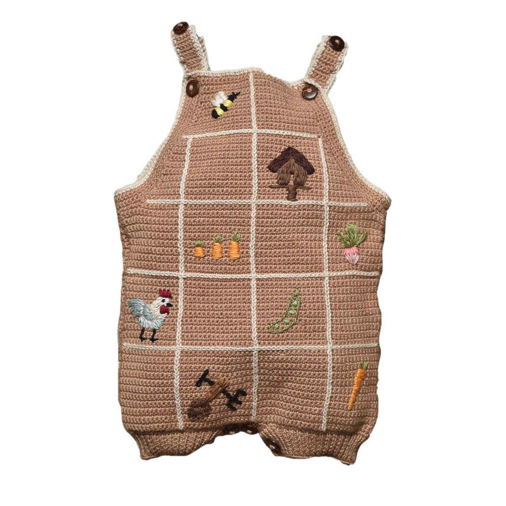 Shirley Bredal Little Farm Romper - Malt