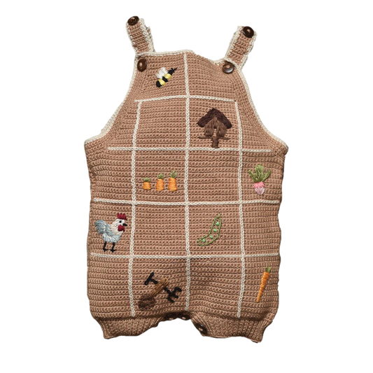 Shirley Bredal Little Farm Romper - Malt