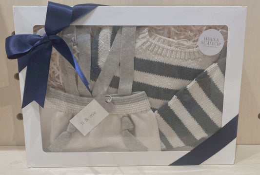Li & Me Stripe Sweater + Shorts Gift Box