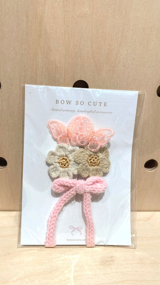 Bow So Cute Bow Clip Set (pink bow)