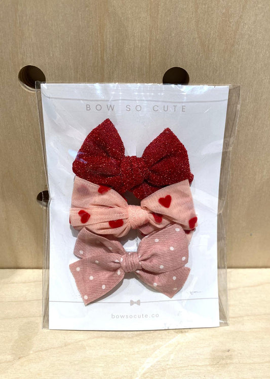 Bow So Cute Bow Clip Set (three bow)