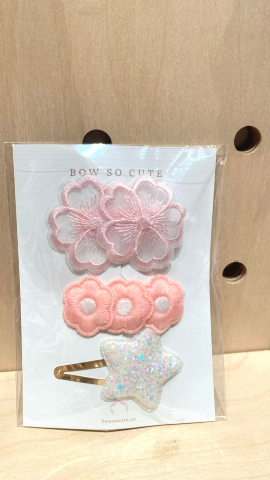 Bow So Cute Bow Clip Set (big star)