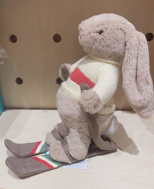 Jellycat Bashful Bunny Gold Medal Ski Outfit