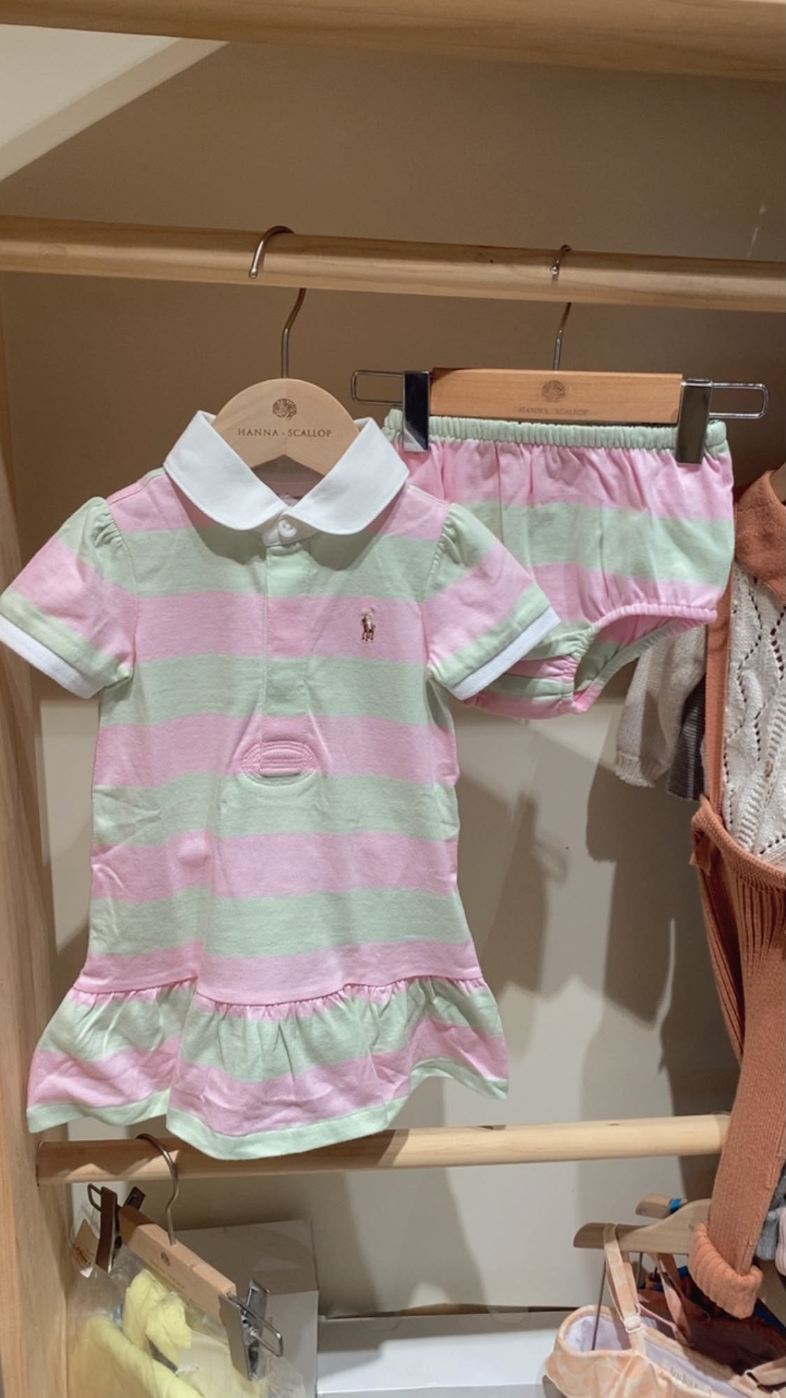 Striped Rugby Dress with Bloomer