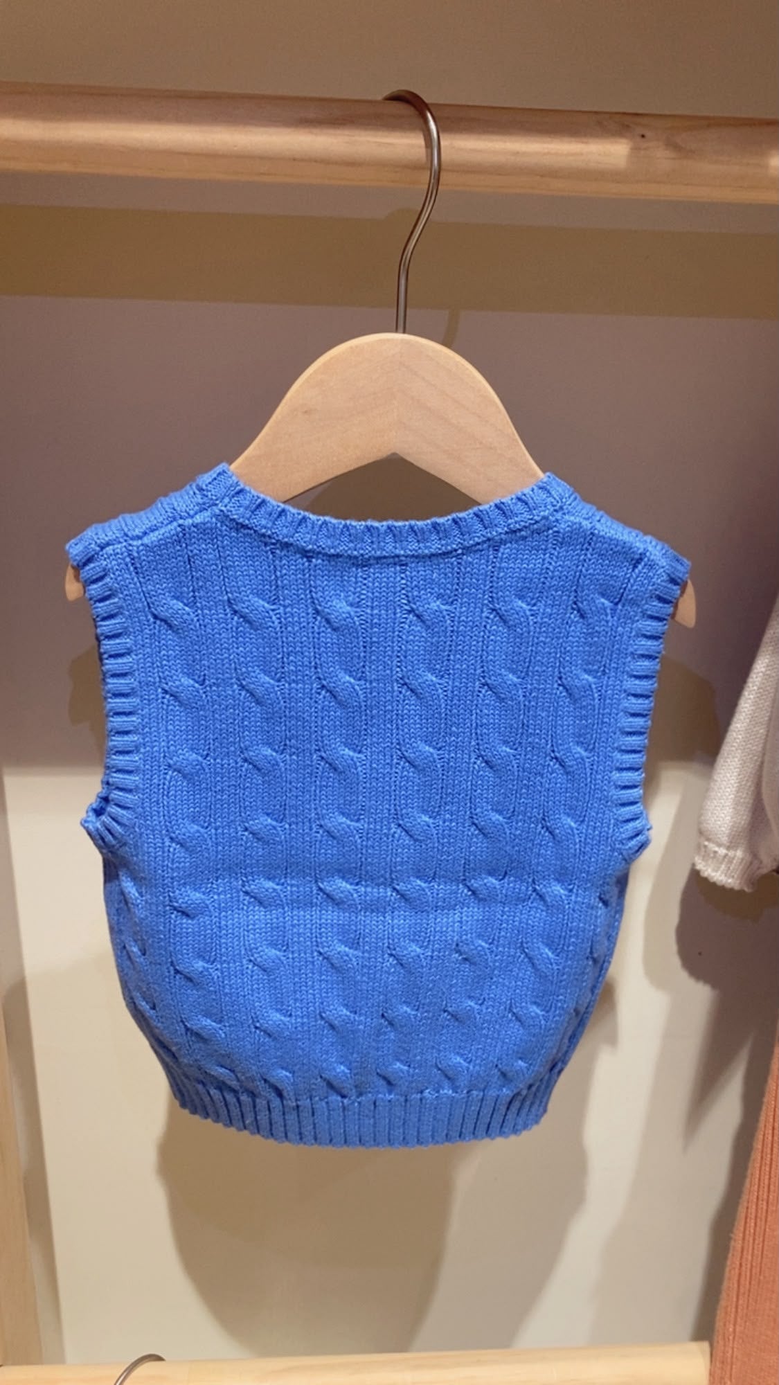 Cable-Knit Cotton Sweater Vest