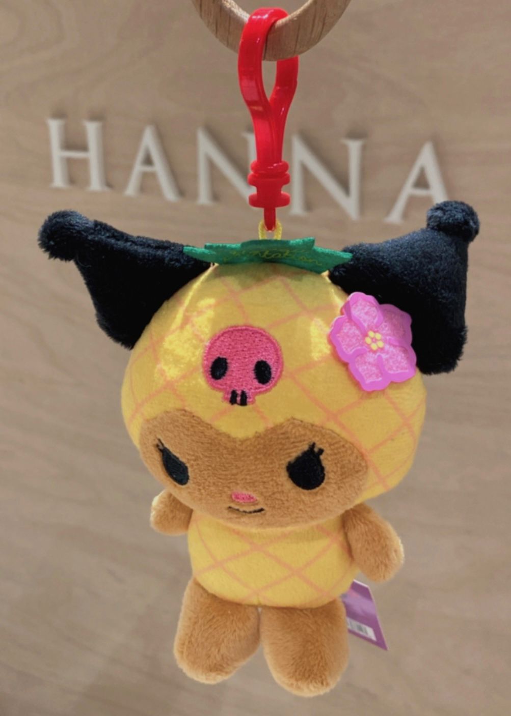 Sanrio Hawaii Charm - Pineapple Kuromi