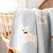 Westie Puppy Baby Blanket