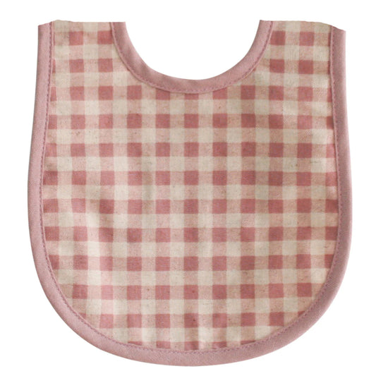 Alimrose Bib Rose Check Linen