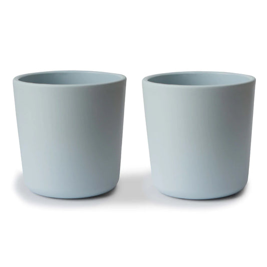 Mushie Dinnerware Cup 2-Pack (Powder Blue)