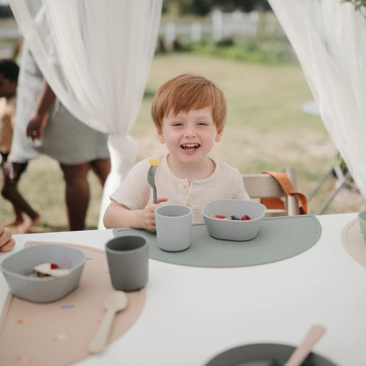 Mushie Dinnerware Cup 2-Pack (Powder Blue)