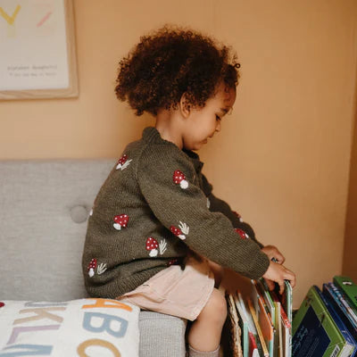 Shirley Bredal Mushroom Cardigan Pine