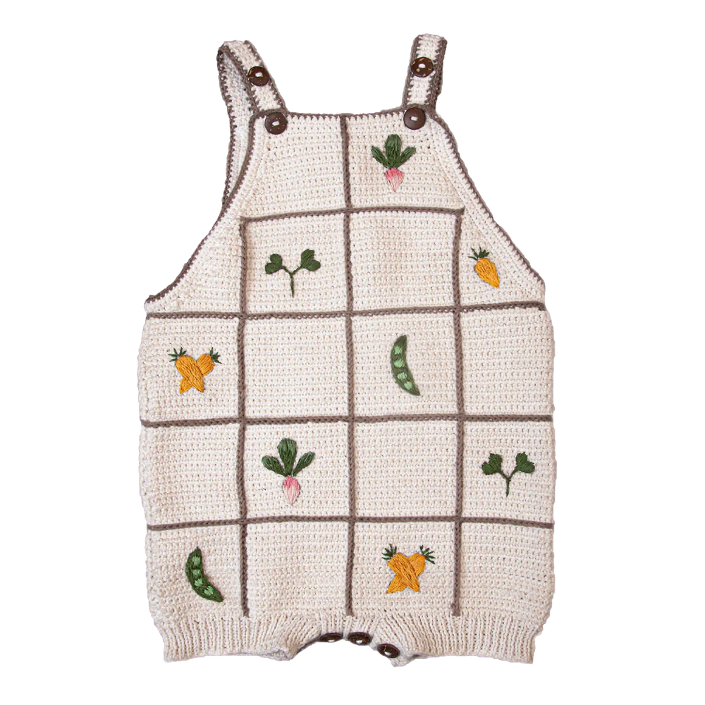 Shirley Bredal Garden Romper: Marshmellow