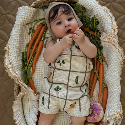 Shirley Bredal Garden Romper: Marshmellow