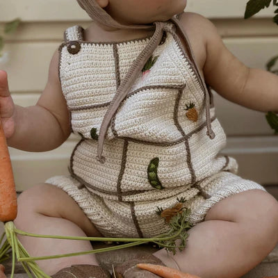 Shirley Bredal Garden Romper: Marshmellow
