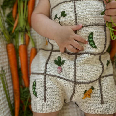 Shirley Bredal Garden Romper: Marshmellow