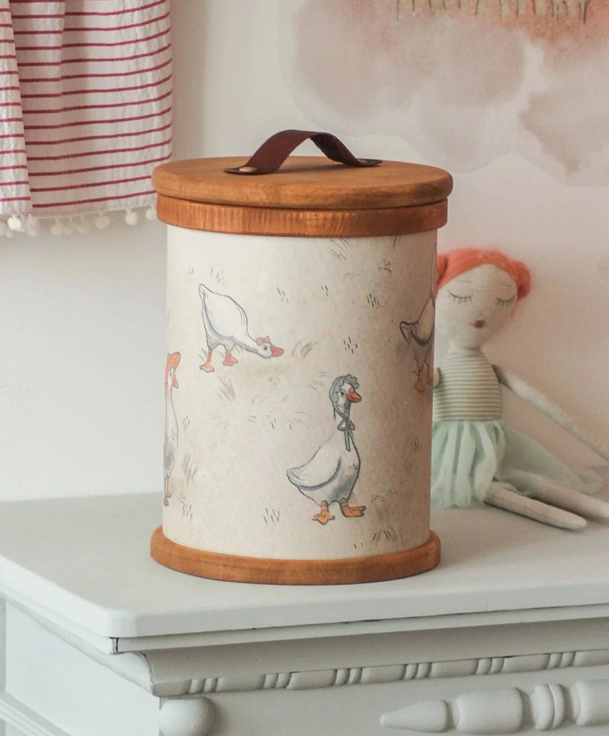 Nashe Derevce Toy Storage Box (Geese White)
