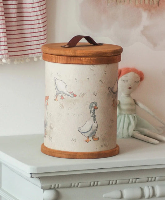 Nashe Derevce Toy Storage Box (Geese White)