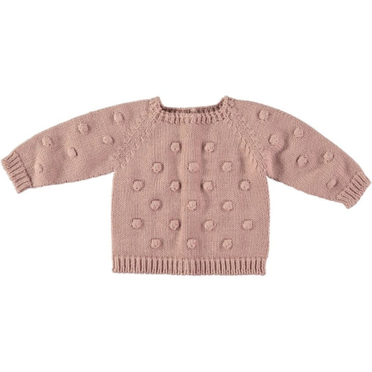 Li & Me Lenny: Chickpea Knit Sweater (Pale Rose)