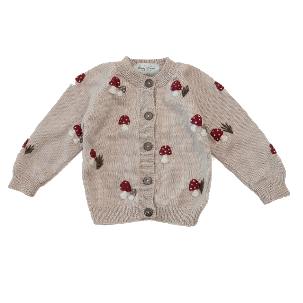 Shirley Bredal Mushroom Cardigan Oats - Main Image