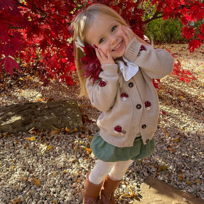 Shirley Bredal Mushroom Cardigan Oats