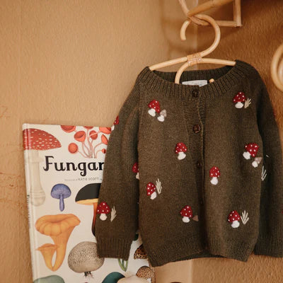 Shirley Bredal Mushroom Cardigan Pine