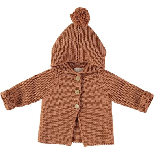Li & Me Peter: Heavy Knit Cardigan (Clay)
