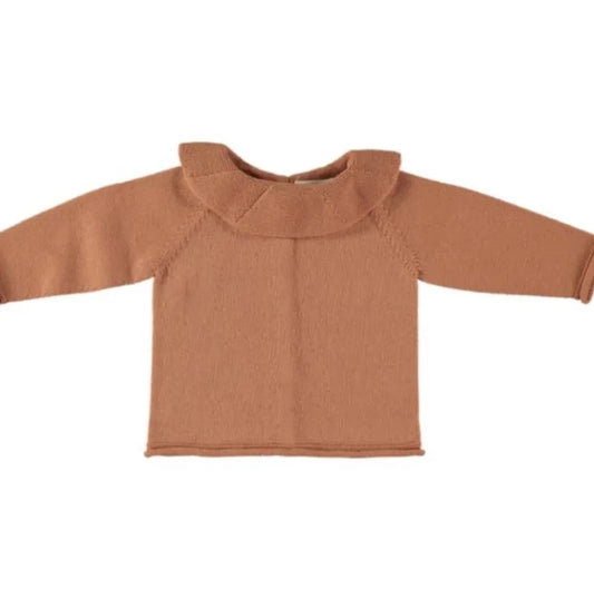 Li & Me Samy: Plain Knit 2-way Sweater (Clay)