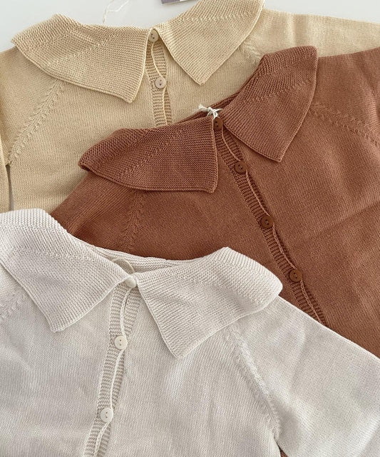 Li & Me Samy: Plain Knit 2-way Sweater (Blondy)