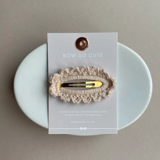 Crochet Clip - Nude