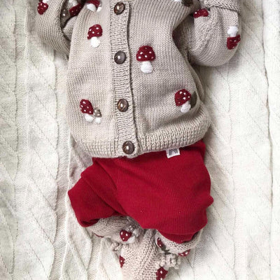 Shirley Bredal Mushroom Cardigan Oats