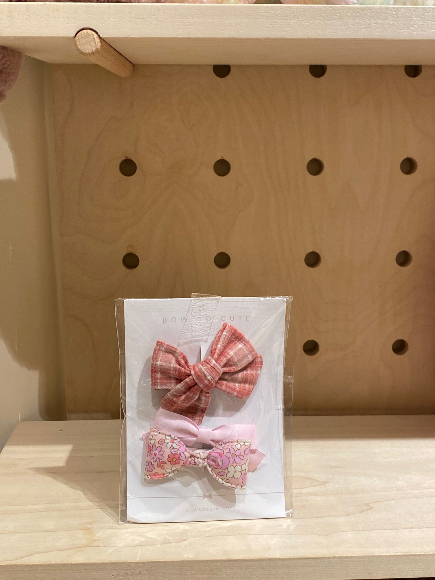 Bow So Cute Bow Clip Set ( Pink)
