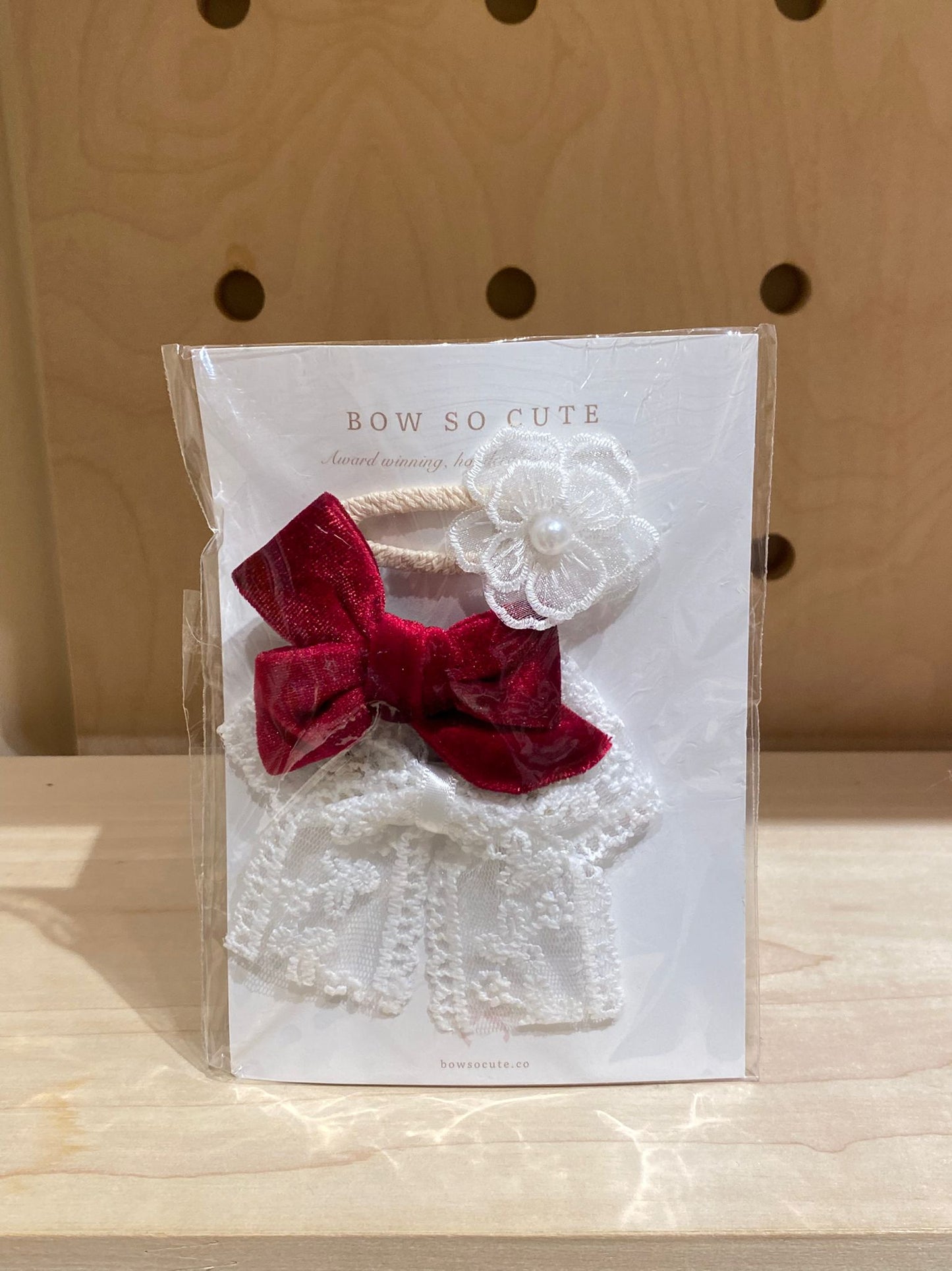 Bow So Cute Bow Clip Set ( Red)
