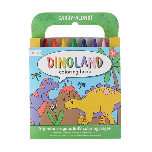Ooly Carry Along Coloring Book Set - Dinoland