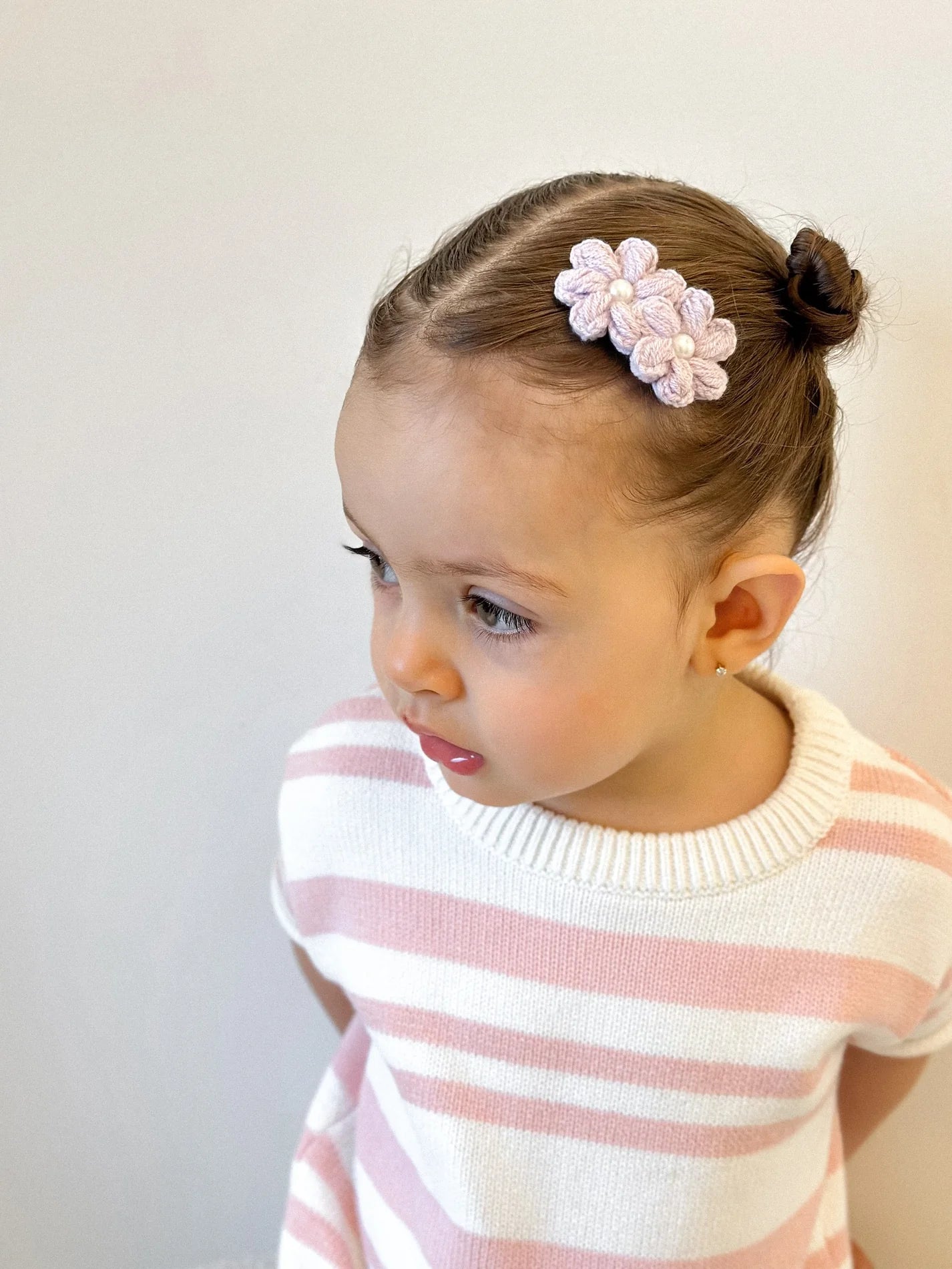 Bow So Cute Fleur Clip | Lilac Pearl