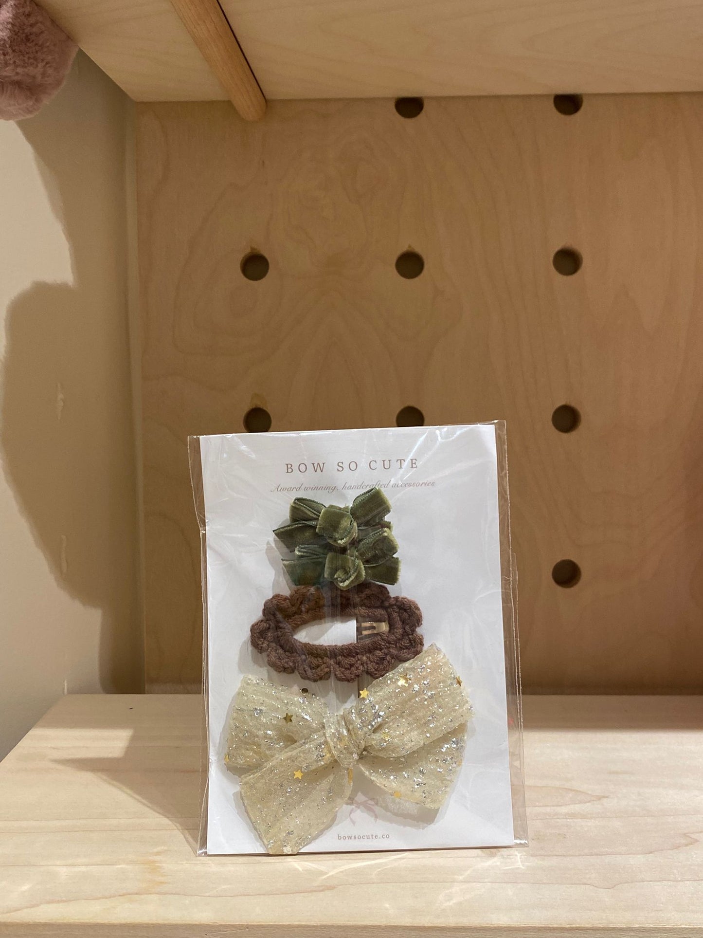 Bow So Cute Bow Clip Set (Green)