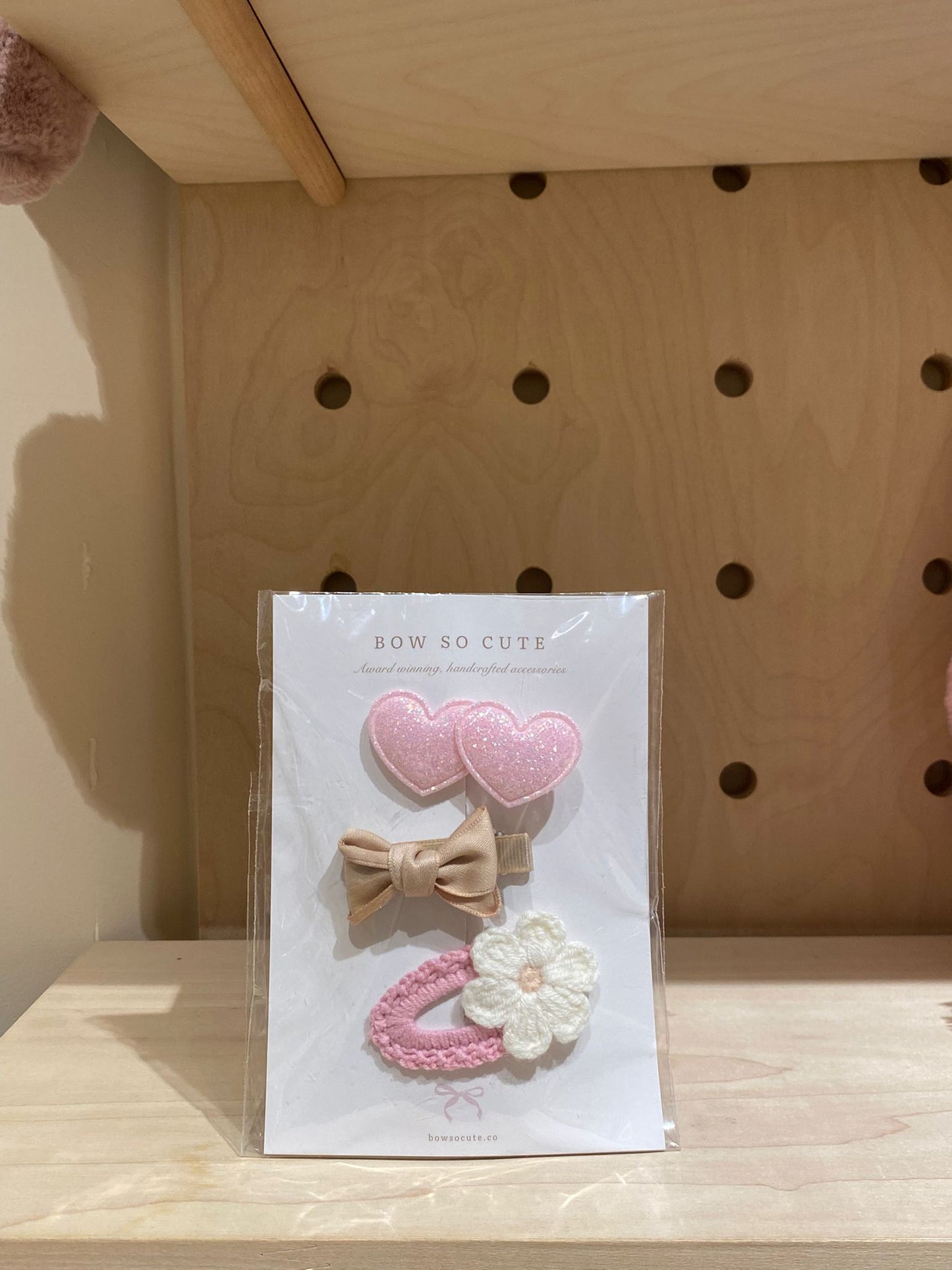 Bow So Cute Bow Clip Set ( Genitle style )