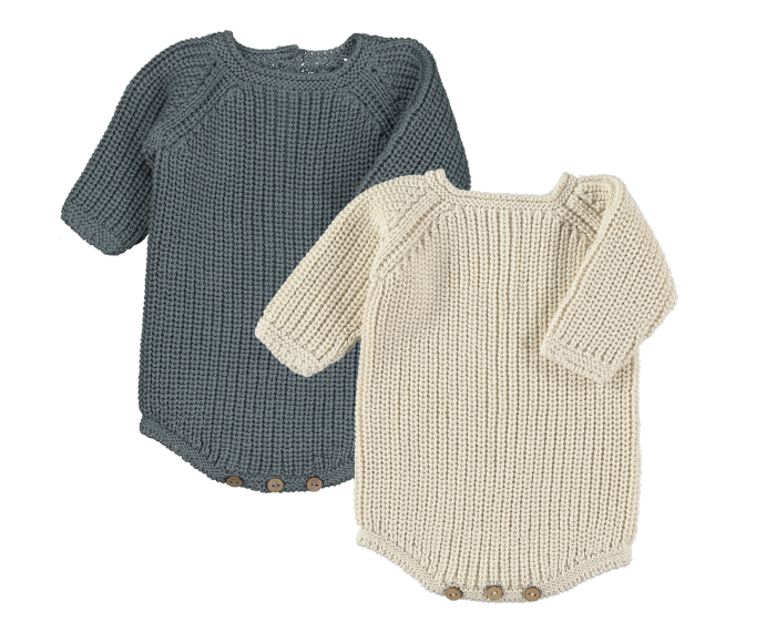 LI & Me Bart: Onesie Pearlknit (Cream)