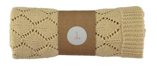 Li & Me Patti: Openwork Knit Blanket (Blondy)