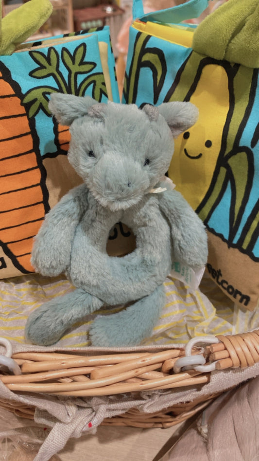 Jellycat Bashful Dragon Ring Rattle